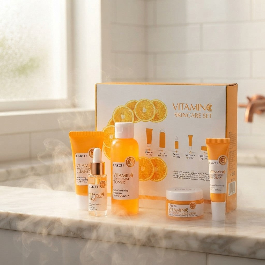 Vitamin C Skincare SetSPECIFICATIONS

Brand Name: LAIKOU
Certification: CPNP
Gender: Women
High-concerned chemical: None
Ingredient: Vitamin C
Item Type: Set
Number of Pieces: Combo
OrigiHealth, Beauty & Hair / Beauty Tools / FBKKFindsBKKFindsVitamin C Skincare Set
