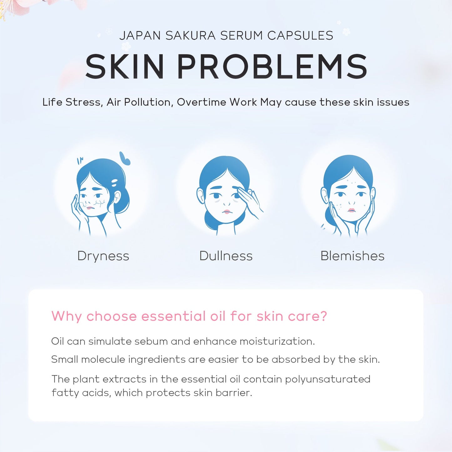 Sakura Facial Essence Capsules – Hydrating Skin Care - BKKFinds