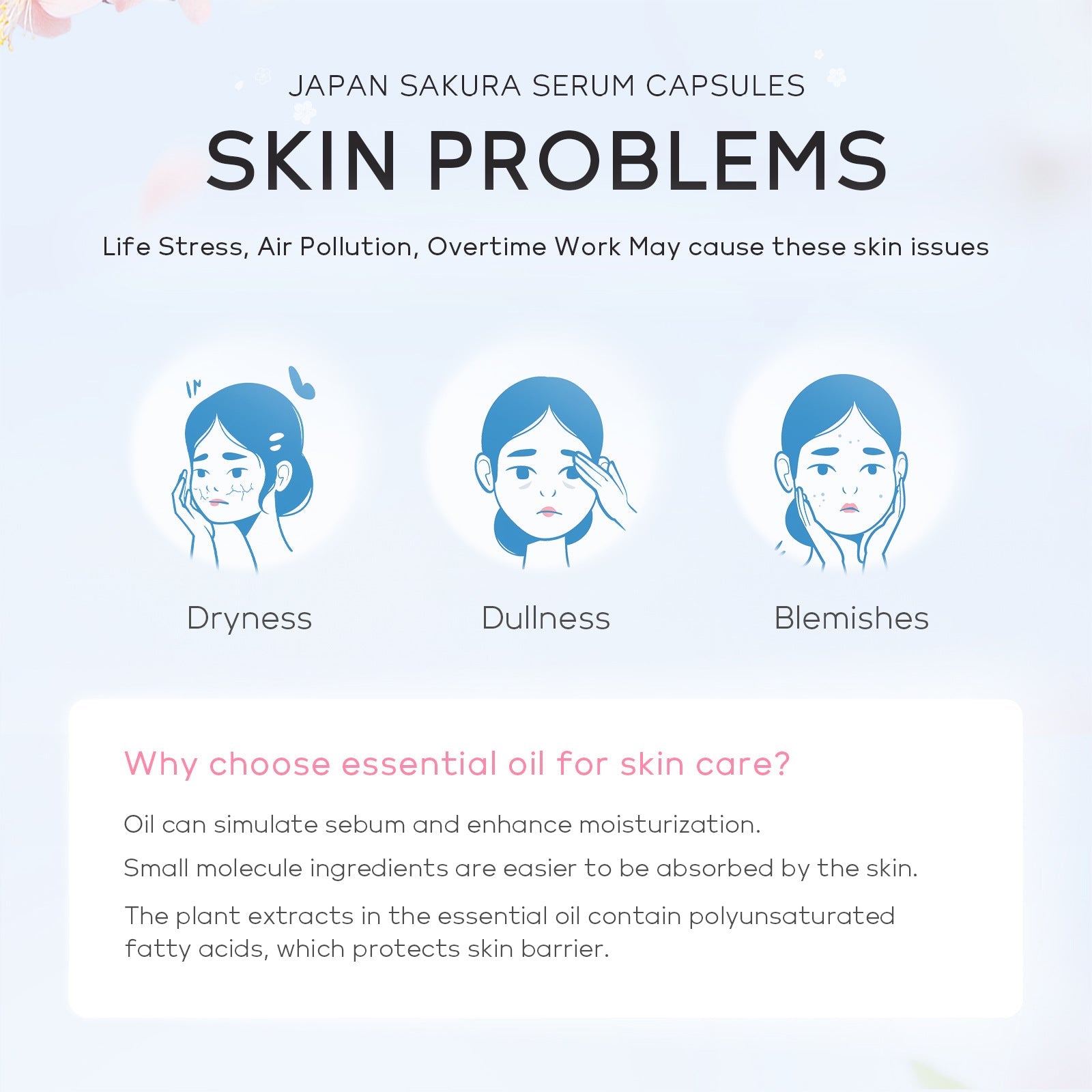 Sakura Facial Essence Capsules – Hydrating Skin Care - BKKFinds