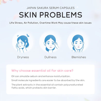 Sakura Facial Essence Capsules – Hydrating Skin Care - BKKFinds