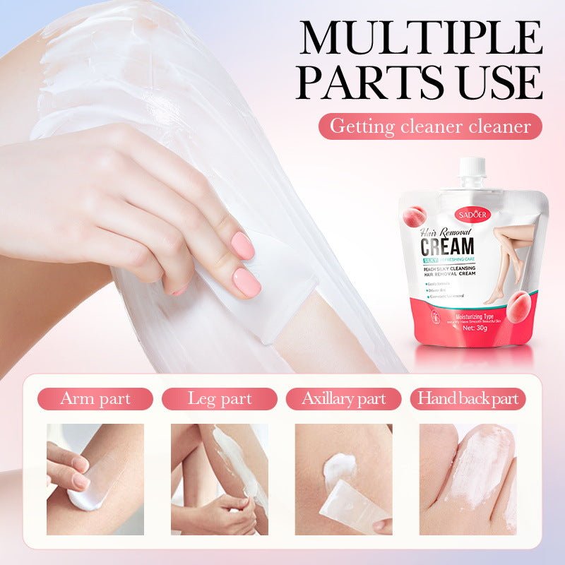 Silky Underarm Leg Peach Hair Removal Cream - BKKFinds