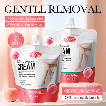 Silky Underarm Leg Peach Hair Removal Cream - BKKFinds