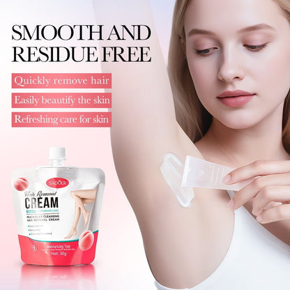 Silky Underarm Leg Peach Hair Removal Cream - BKKFinds