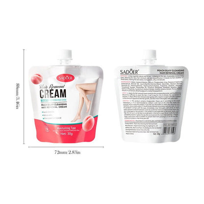 Silky Underarm Leg Peach Hair Removal Cream - BKKFinds