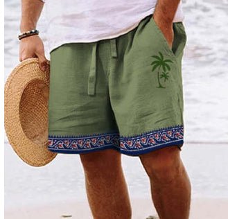 Summer Drawstring Shorts With Pockets Fashion Casual Solid Color Vacations Beach Pants Mens Clothing - BKKFinds