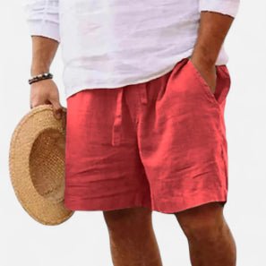 Summer Drawstring Shorts With Pockets Fashion Casual Solid Color Vacations Beach Pants Mens Clothing - BKKFinds
