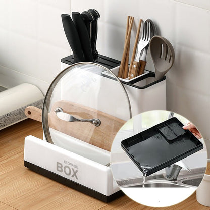 Tableware Storage Holders Kitchen Knife Plastic Storages Racks For Kitchen Convenience Cabinet Kitchen Gadgets - BKKFinds