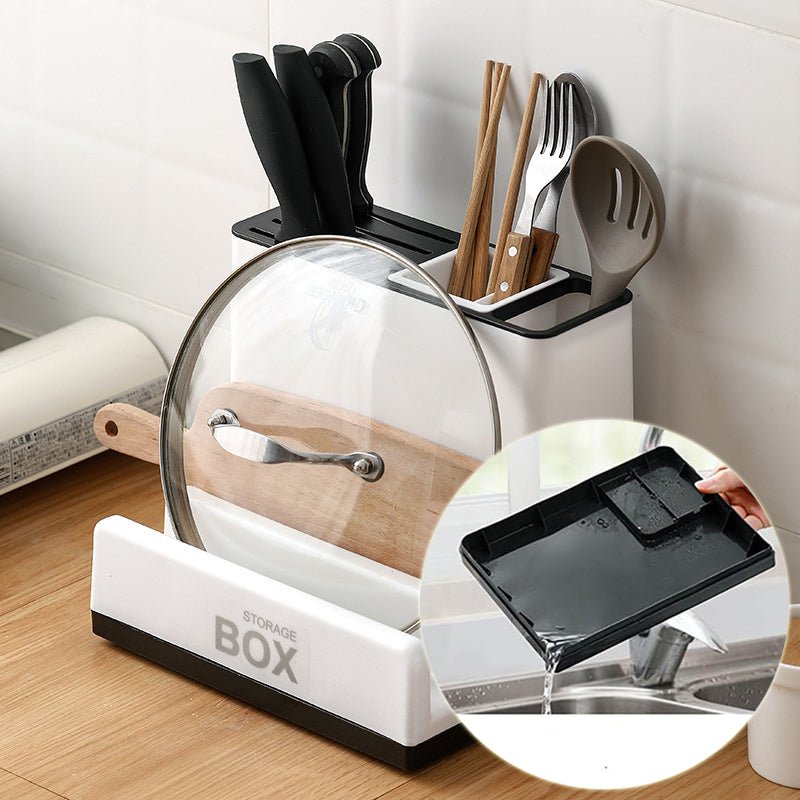 Tableware Storage Holders Kitchen Knife Plastic Storages Racks For Kitchen Convenience Cabinet Kitchen Gadgets - BKKFinds