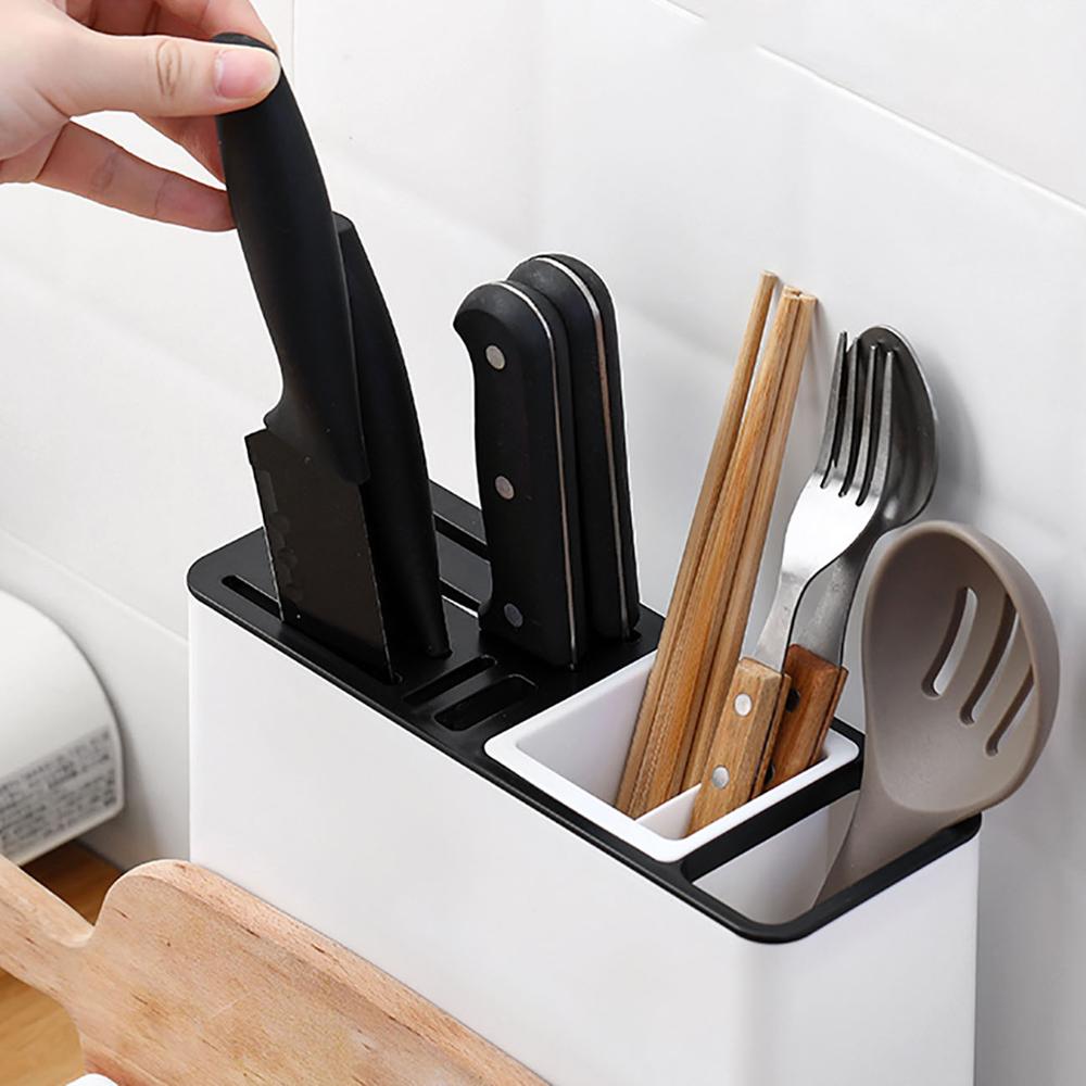Tableware Storage Holders Kitchen Knife Plastic Storages Racks For Kitchen Convenience Cabinet Kitchen Gadgets - BKKFinds