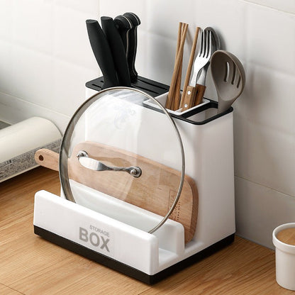 Tableware Storage Holders Kitchen Knife Plastic Storages Racks For Kitchen Convenience Cabinet Kitchen Gadgets - BKKFinds