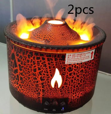Ultrasonic Flame Effect Essential Oil Aromatherapy Diffuser - BKKFinds