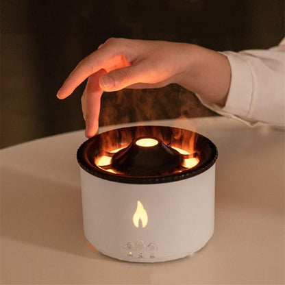 Ultrasonic Flame Effect Essential Oil Aromatherapy Diffuser - BKKFinds
