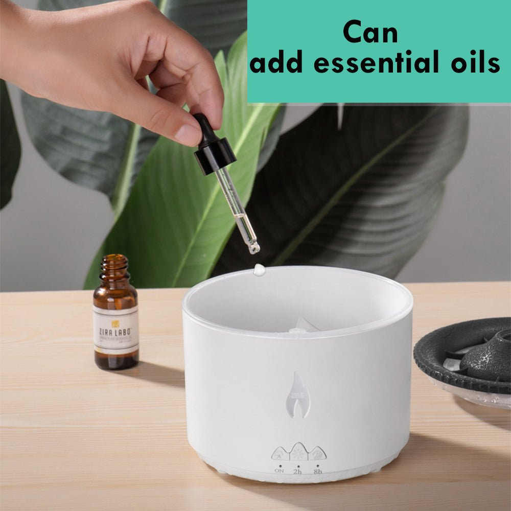 Ultrasonic Flame Effect Essential Oil Aromatherapy Diffuser - BKKFinds