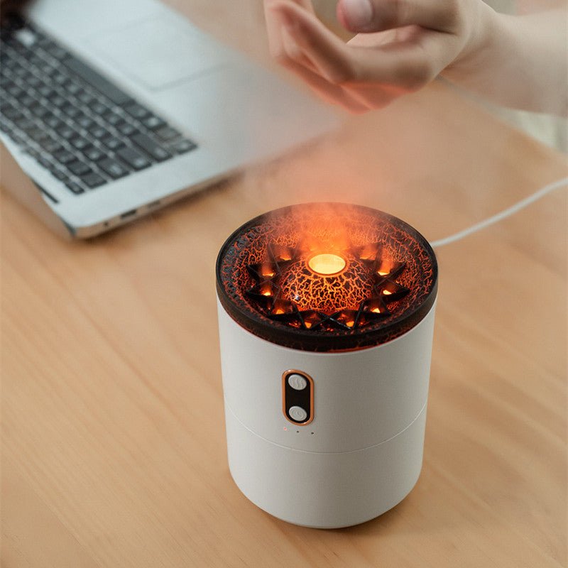 Ultrasonic Flame Effect Essential Oil Aromatherapy Diffuser - BKKFinds