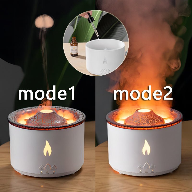Ultrasonic Flame Effect Essential Oil Aromatherapy Diffuser - BKKFinds