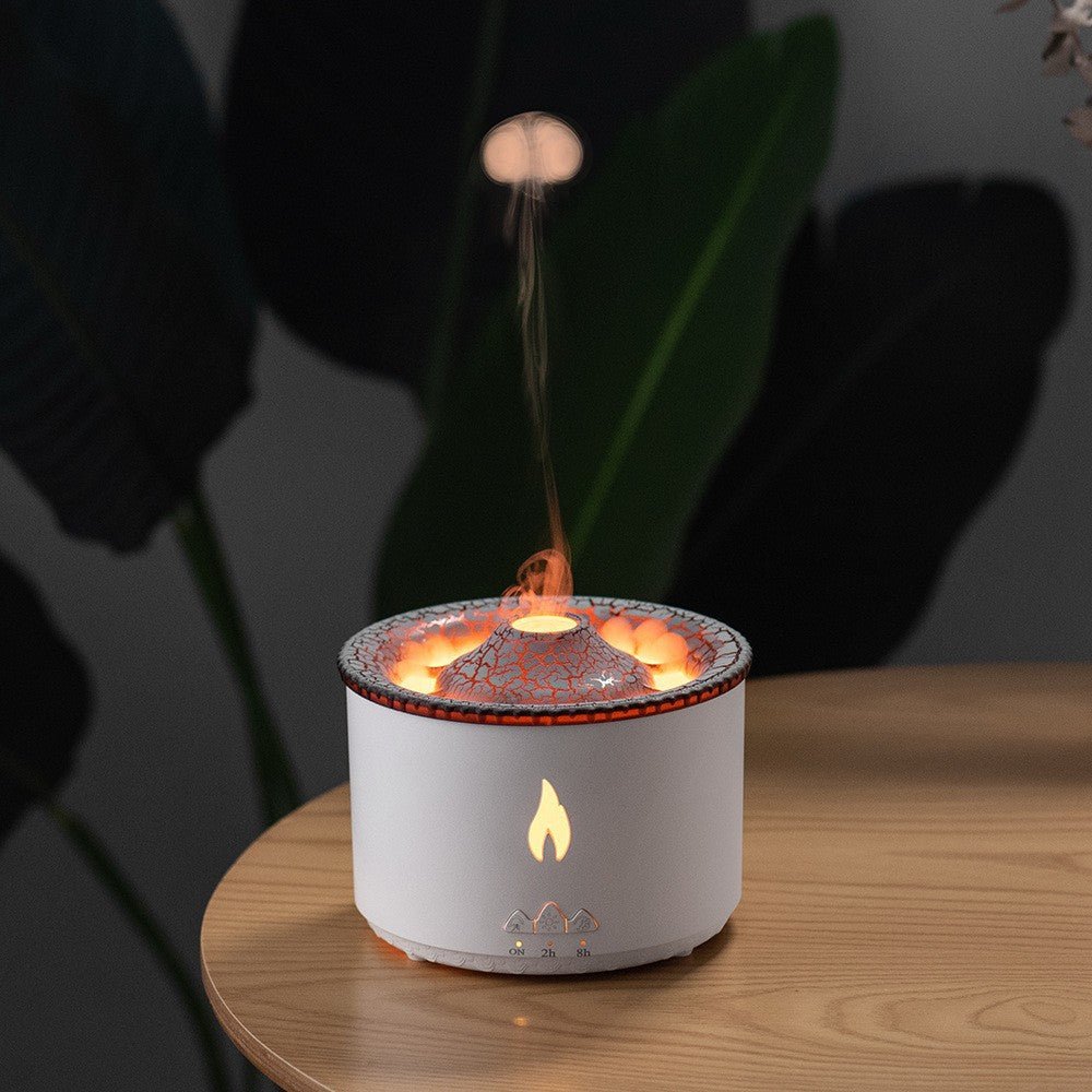 Ultrasonic Flame Effect Essential Oil Aromatherapy Diffuser - BKKFinds