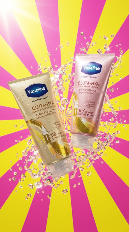 Vaseline Gluta-Hya Serum Burst Lotion (330ml) - BKKFinds