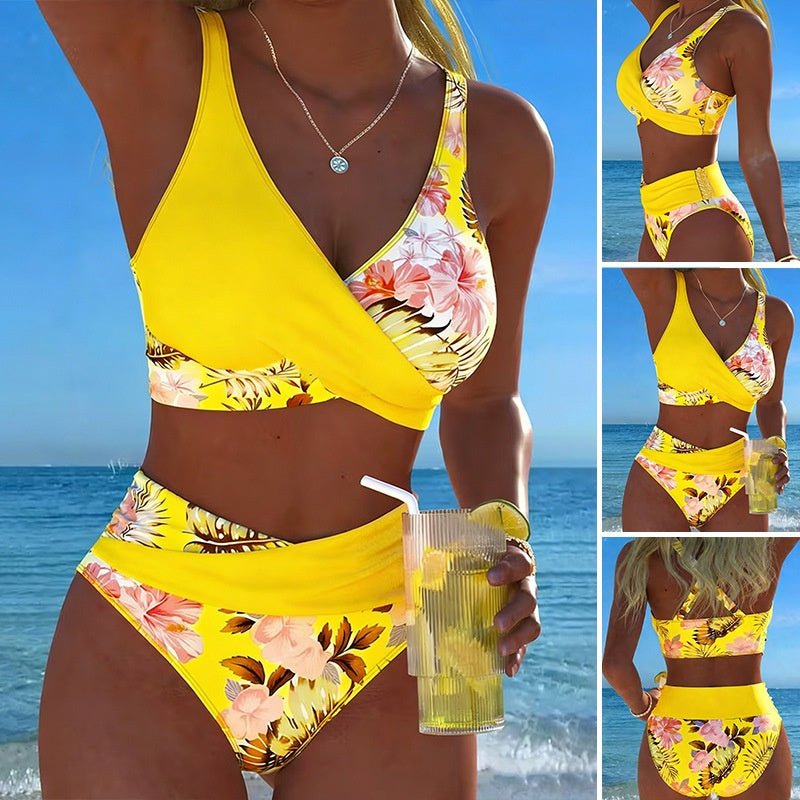 Women's Floral Print Bikini Casual Set - BKKFinds